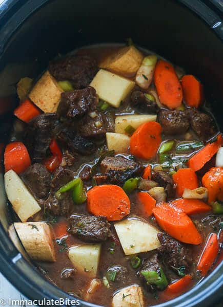 Slow Cooker Jamaican beef stew