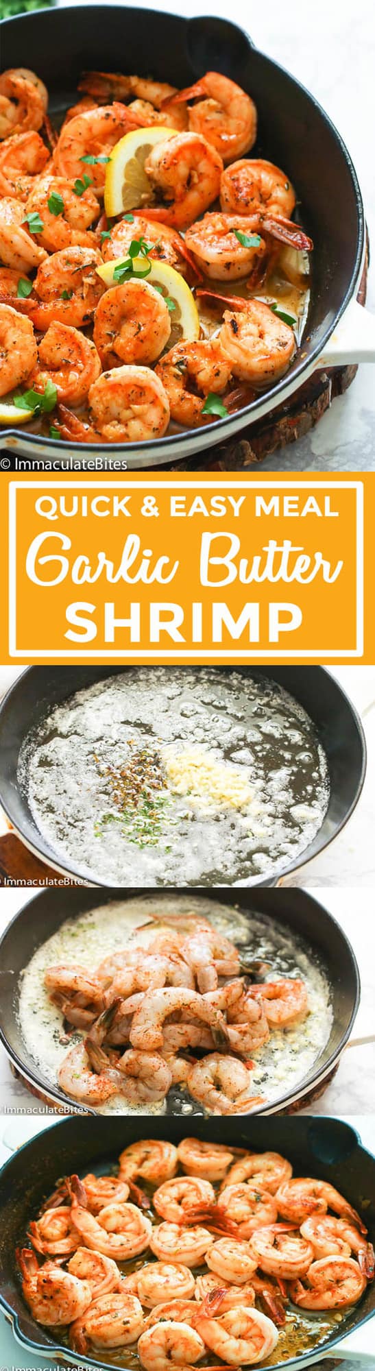 Garlic Butter Shrimp - Immaculate Bites