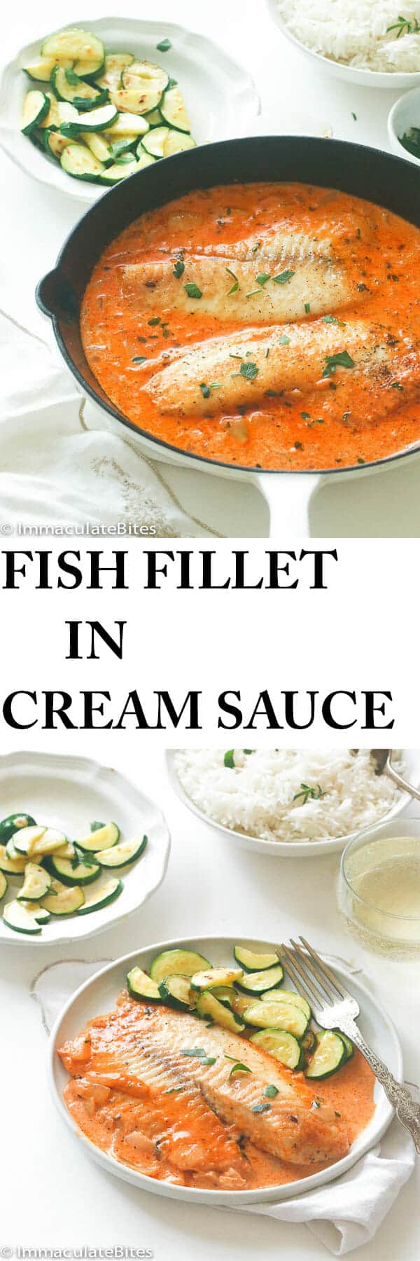 Fish Fillet in cream sauce