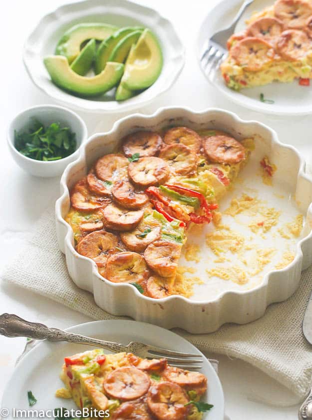 Baked Plantain frittata