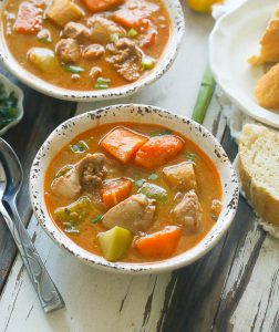 Jamaican Chicken and pumpkin soup