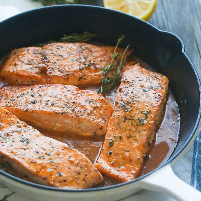 Orange Honey Glazed Salmon