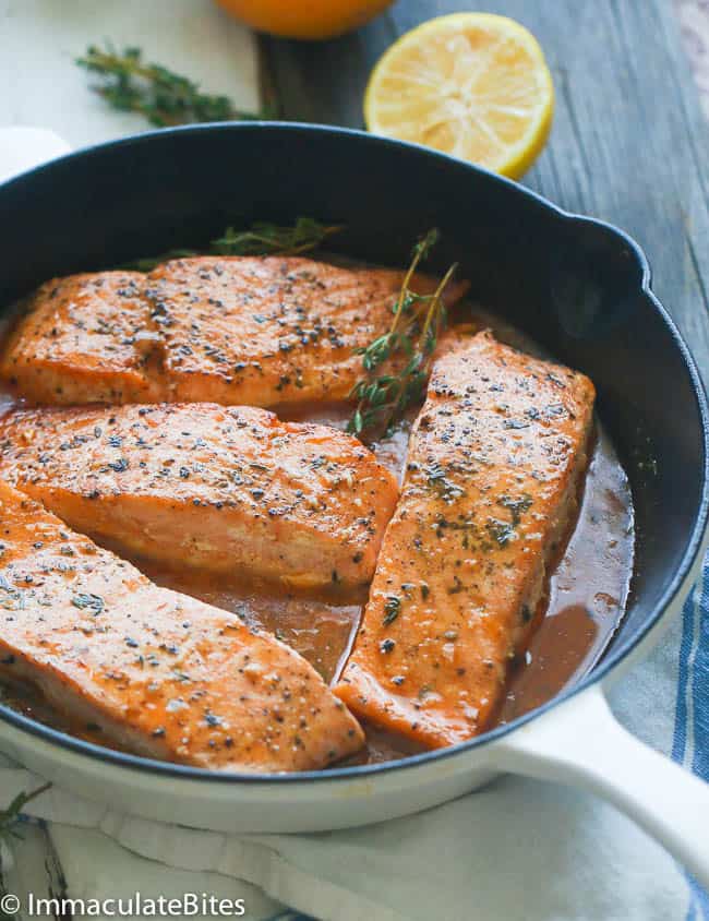 Orange Honey Glazed Salmon