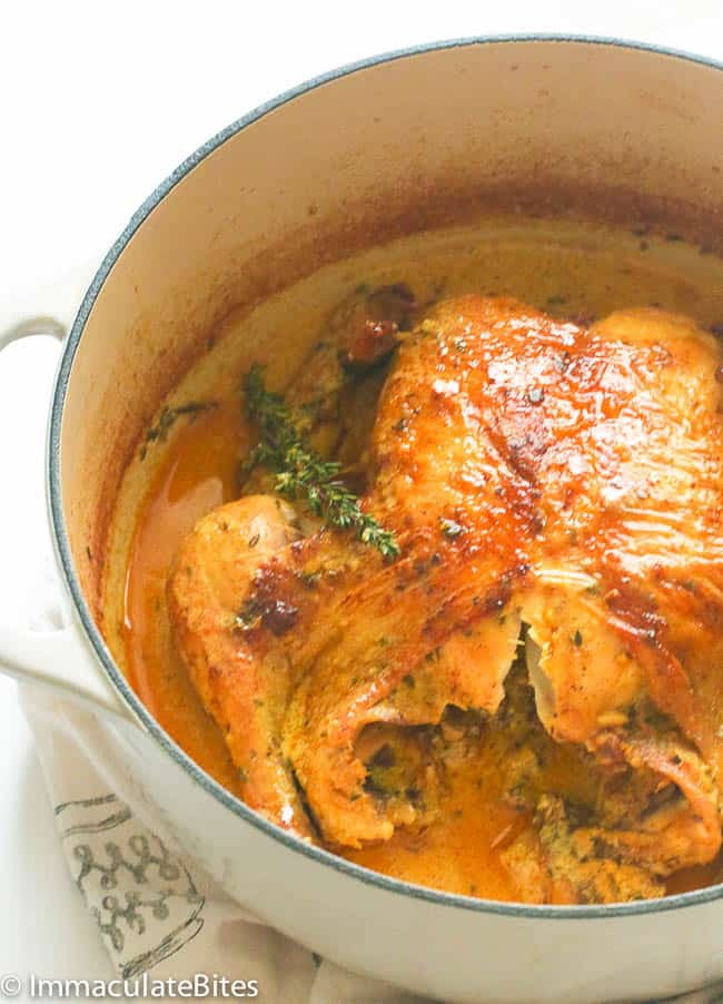 Braised chicken in coconut milk