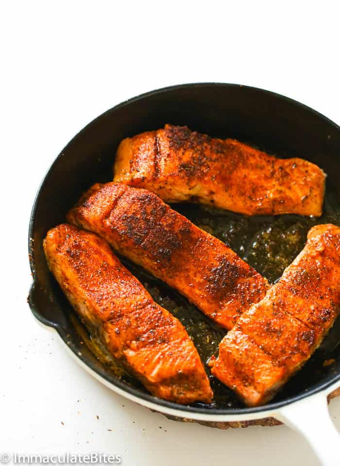 Pan-fried Blackened Salmon