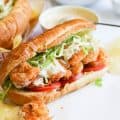 Shrimp Po Boy Sandwich for a family picnic on the Fourth of July