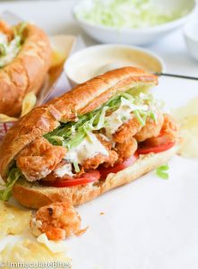 Shrimp Po Boy Sandwich