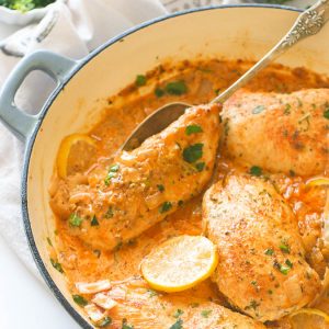 Creamy Lemon Garlic Chicken Breast