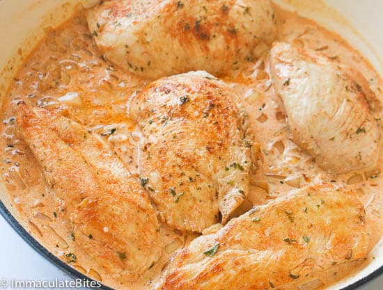 Creamy Lemon Garlic Boneless Chicken Breast