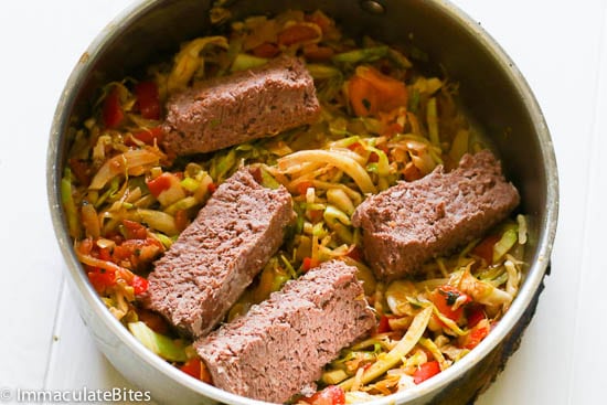 Caribbean Corn Beef and Cabbage