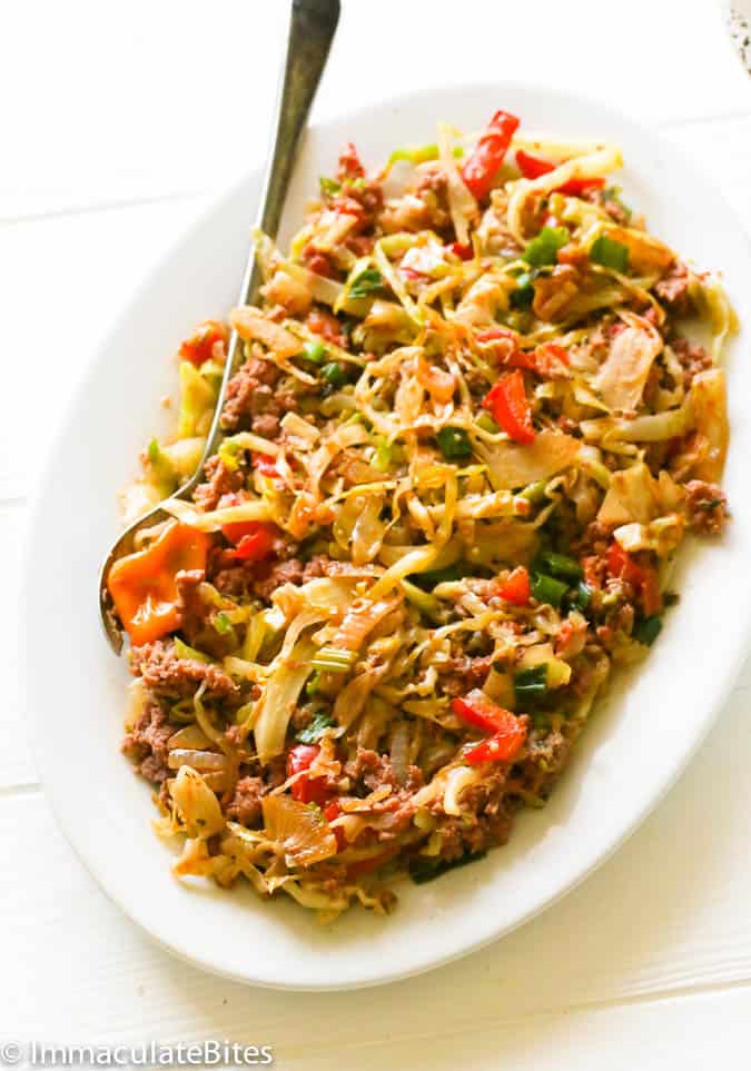 Caribbean Corn Beef and Cabbage