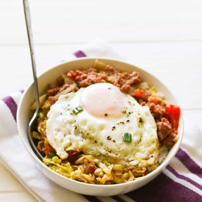 Caribbean Corn Beef and Cabbage