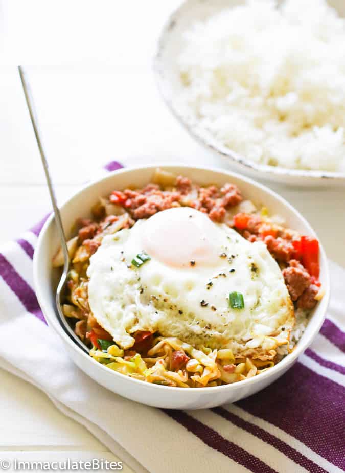 Caribbean Corn Beef and Cabbage