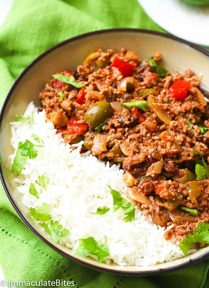 picadillo with rice