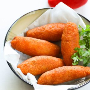 Fresh deep-fried alcapurrias for a Caribbean treat