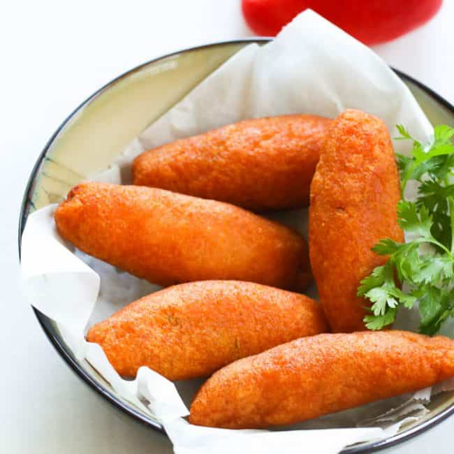 Fresh deep-fried alcapurrias for a Caribbean treat