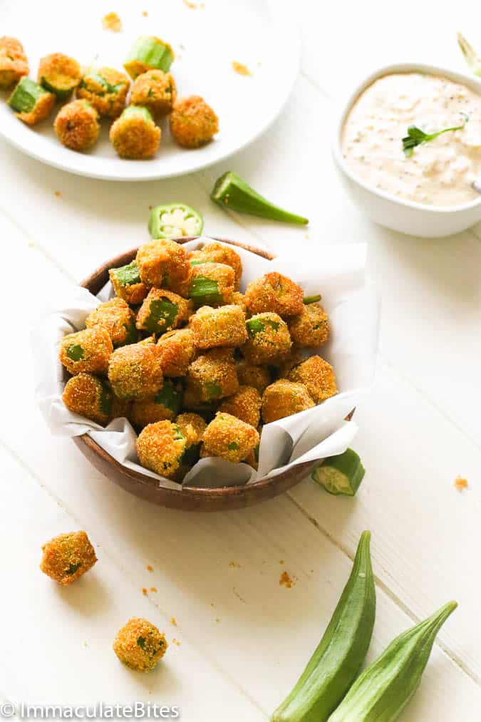 Soul-satisfying fried okra with Remoulade Sauce