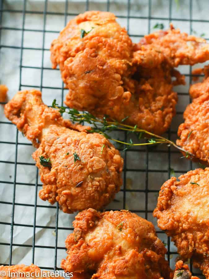 Freshly cooked Southern fried chicken for the ultimate comfort food.