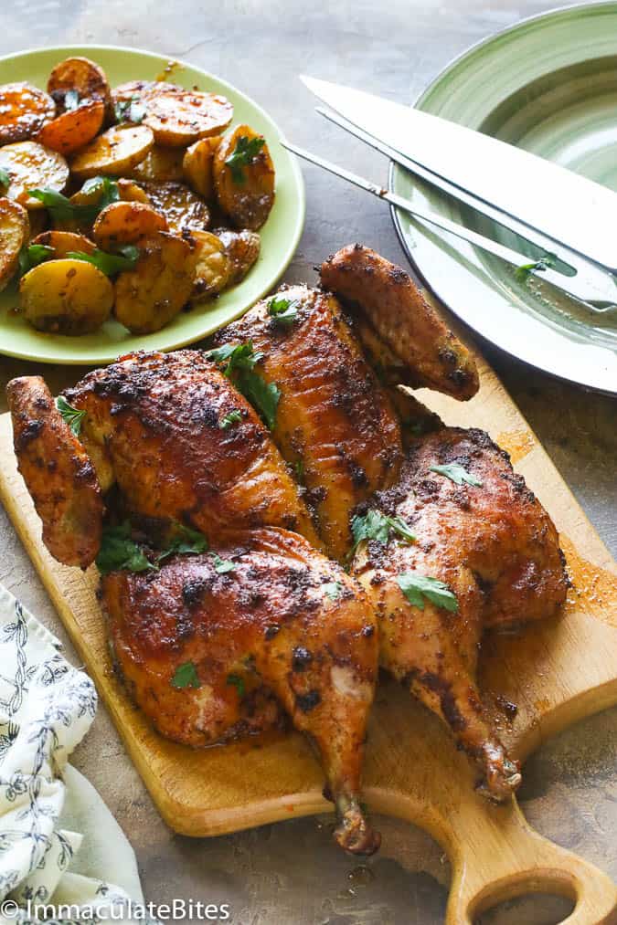 Spatchcock blackened chicken