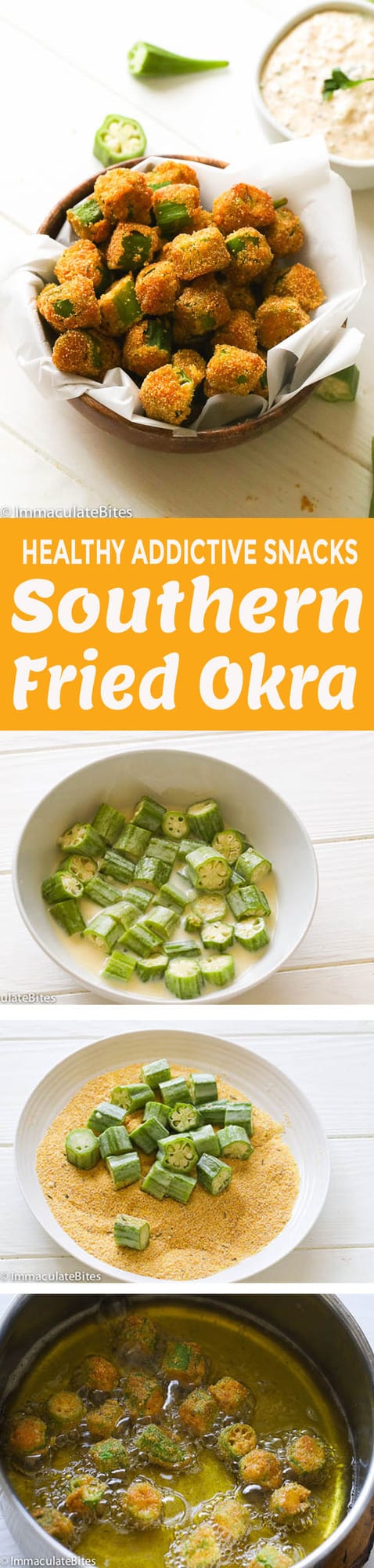 Fried Okra with Steps