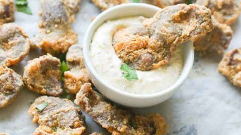 Fried Chicken Gizzards for BBQ Appetizers