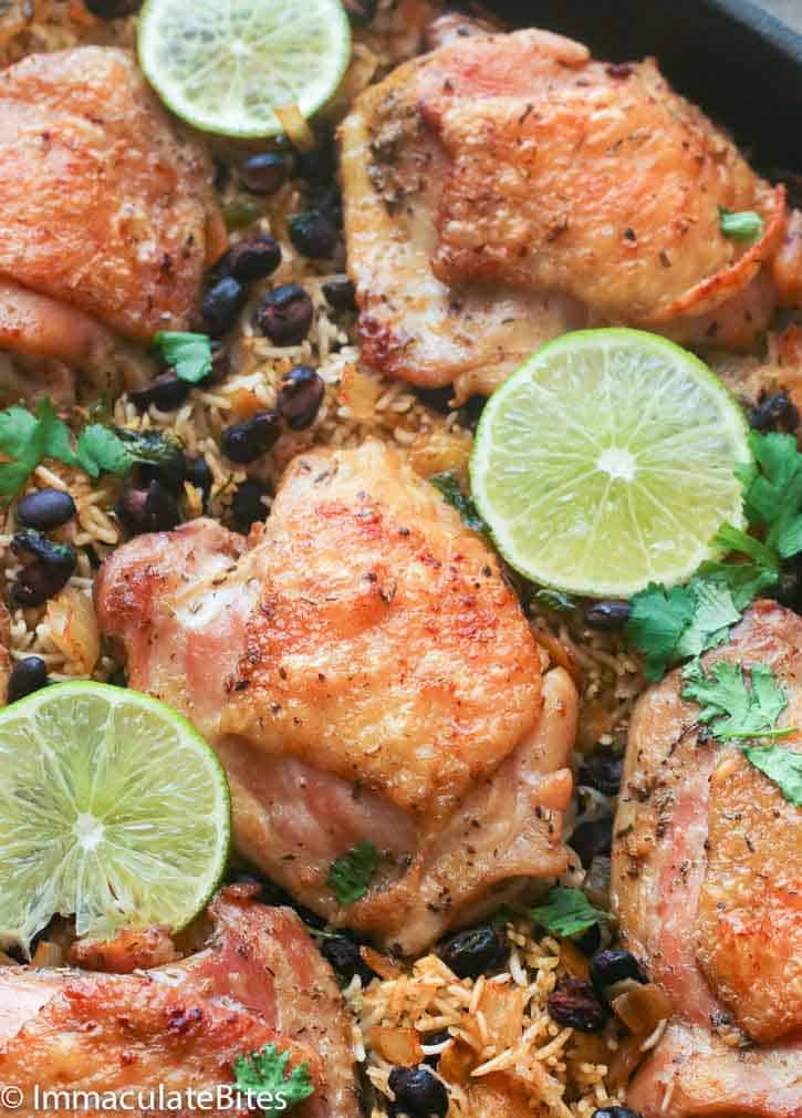 One Pot Cilantro Lime Chicken and Rice