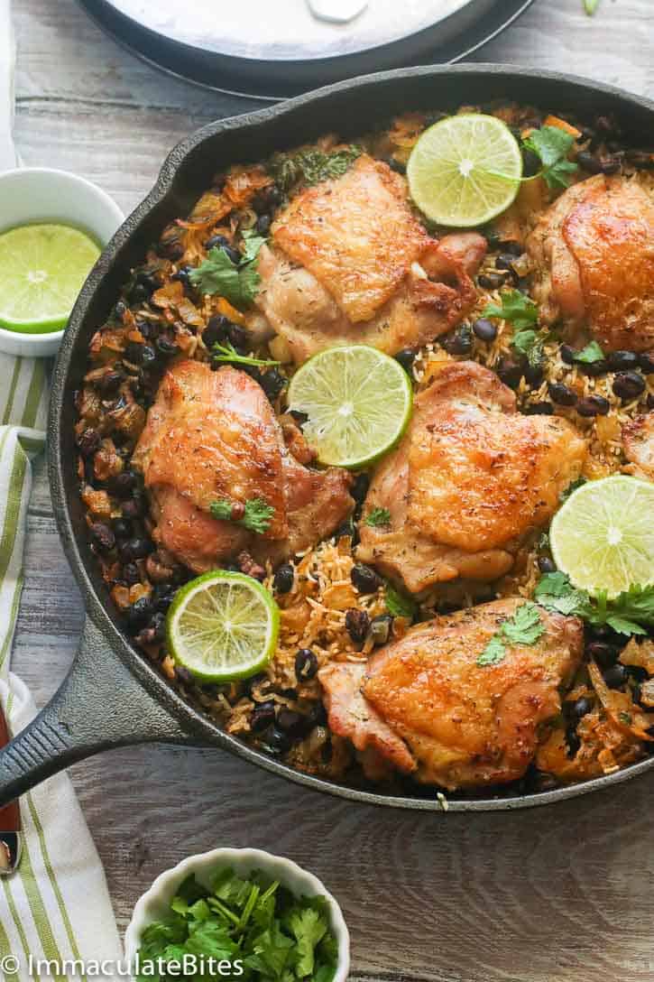 One Pot Cilantro Lime Chicken and Rice