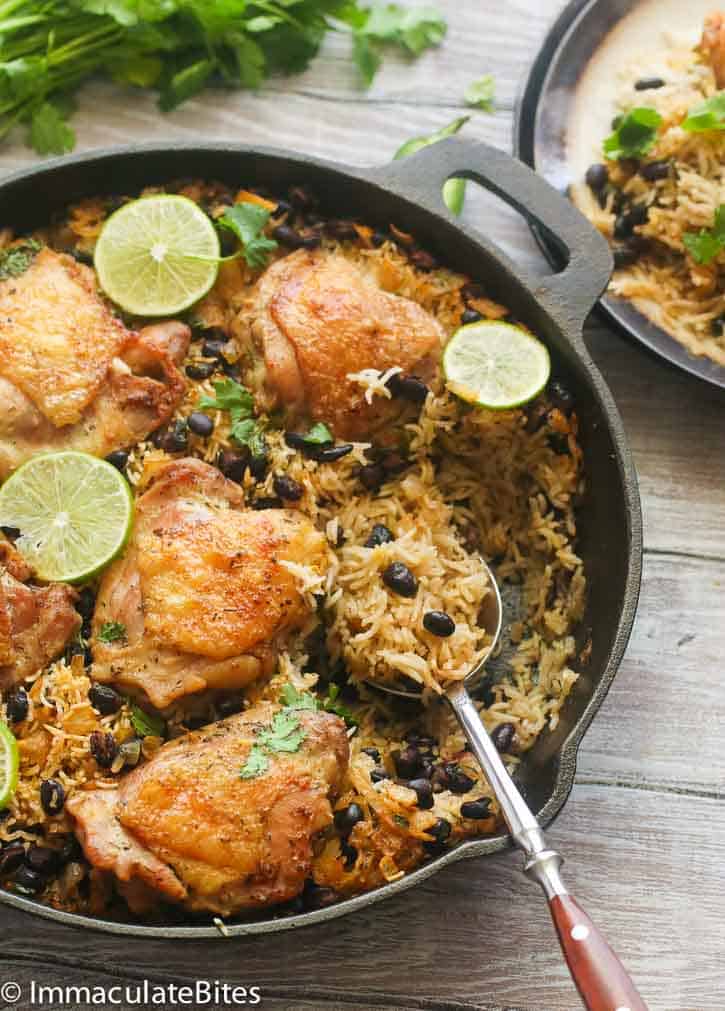 One Pot Cilantro Lime Chicken and Rice