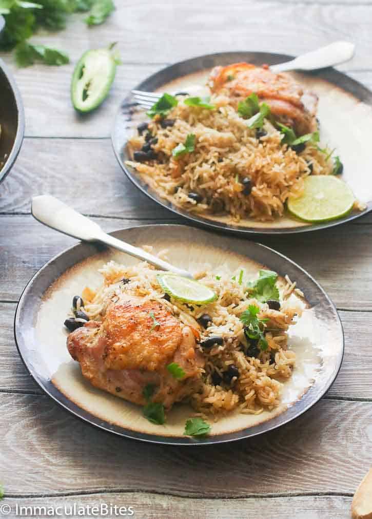 One Pot Cilantro Lime Chicken and Rice