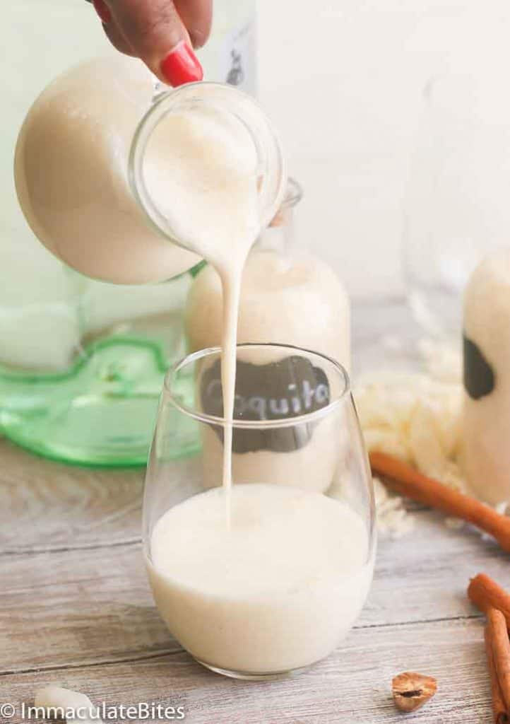 Pour Shot of Coquito