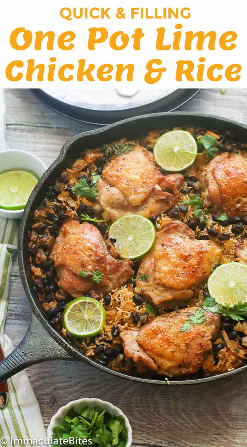 One Pot Lime Chicken and Rice