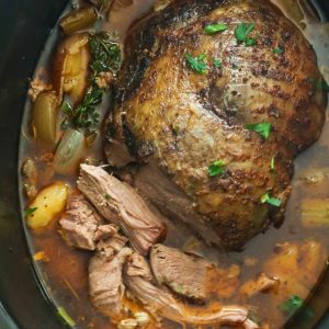 Lamb Leg on a Slow Cooker