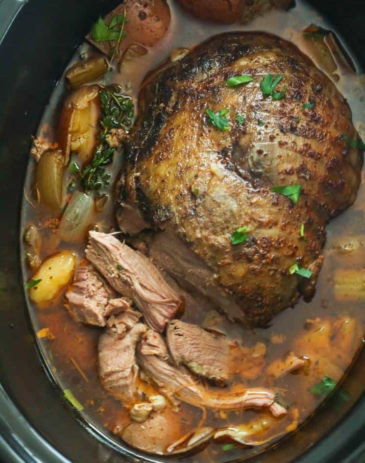 Lamb Leg on a Slow Cooker