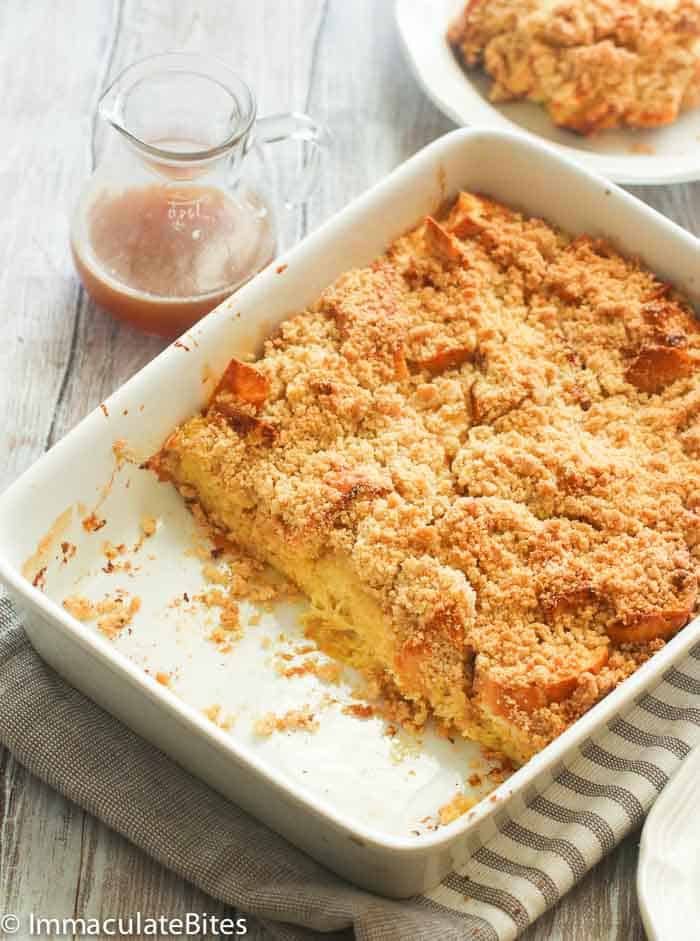 French Toast Bake with Homemade Sauce