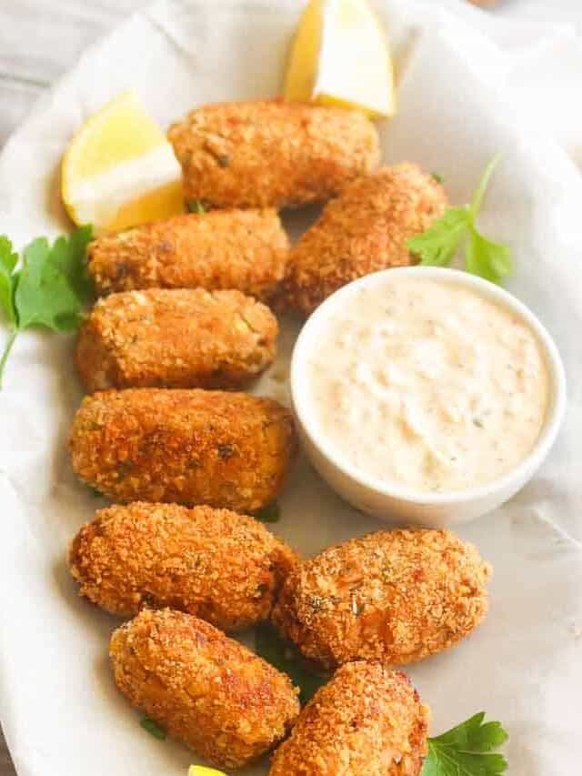 Crispy Salmon Croquettes with Aromatic Herbs Immaculate Bites