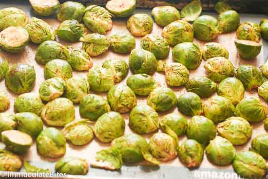 Balsamic Baked Brussel Sprouts