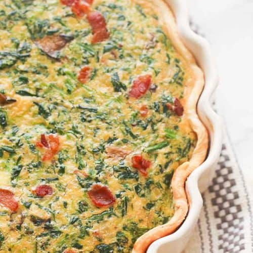 Spinach Quiche - Immaculate Bites