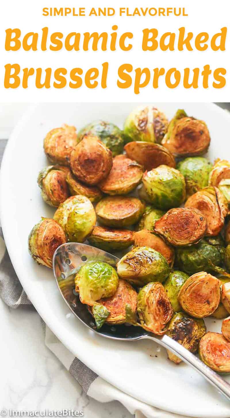 Balsamic Baked Brussel Sprouts