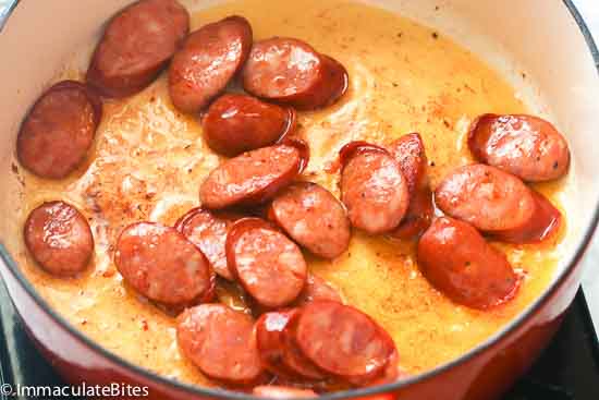 Sauteed Cabbage and Sausage