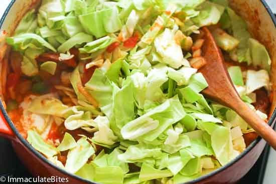 Sauteed Cabbage and Sausage