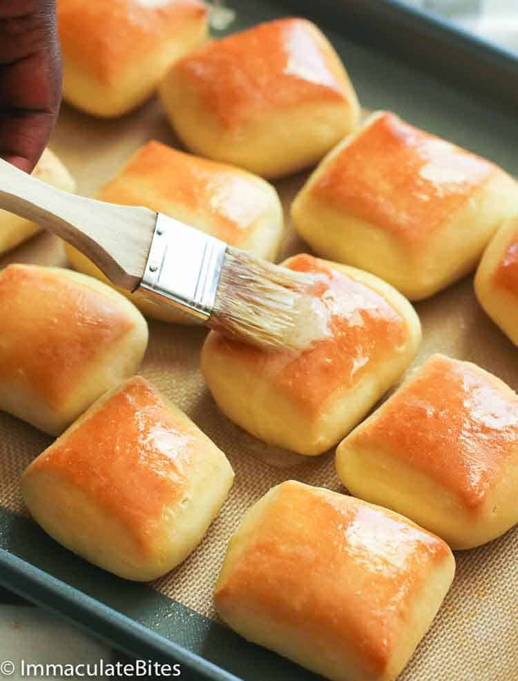 Texas Roadhouse Rolls Brushed with Melted Butter