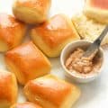 Texas Roadhouse rolls with cinnamon butter