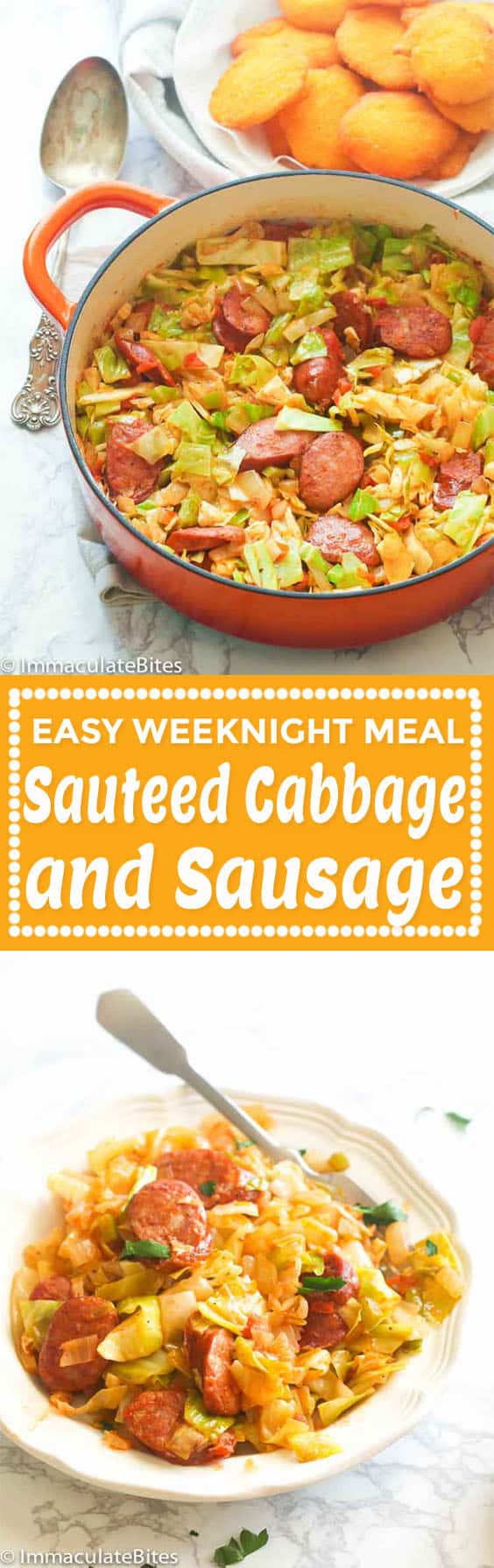 Sauteed Cabbage and Sausage.