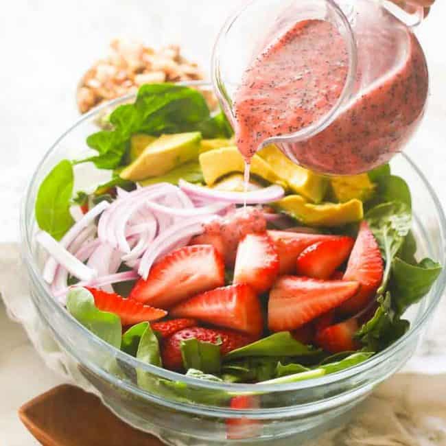 Strawberry Spinach Salad