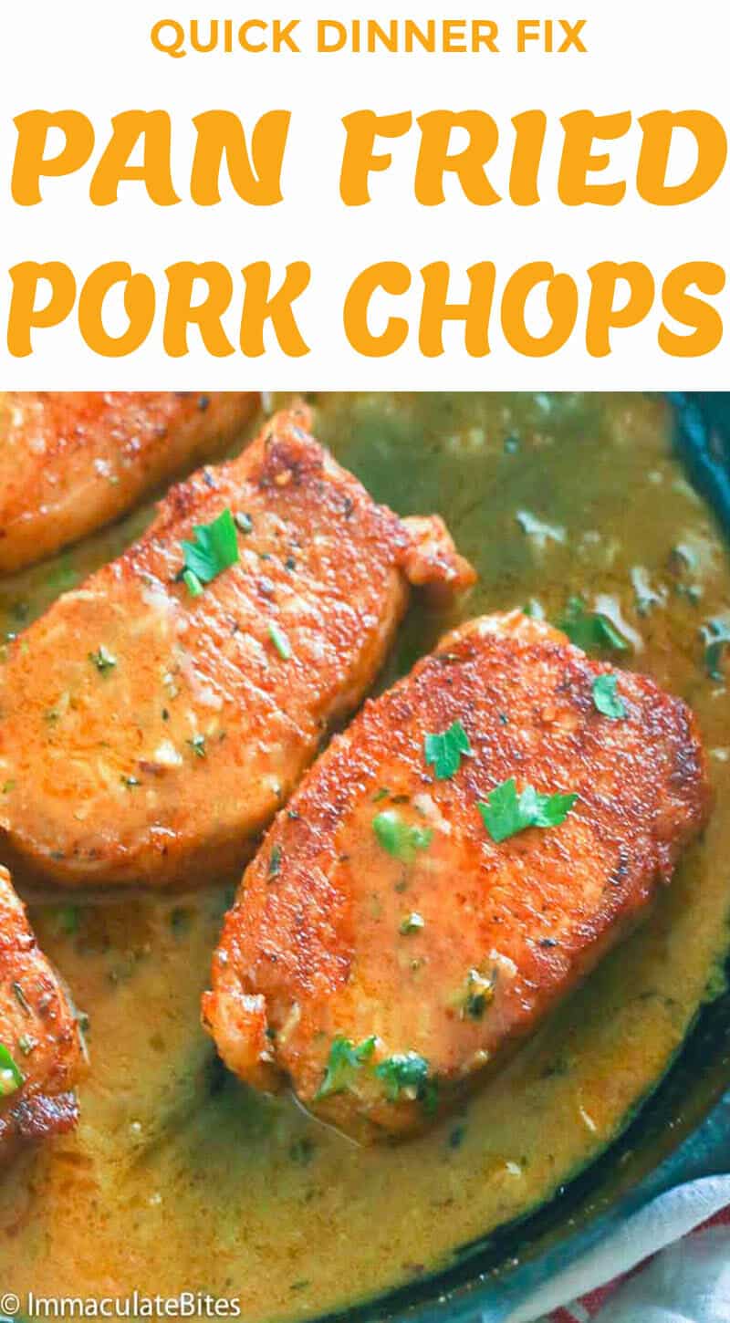 Pan Fried Boneless Pork Chops