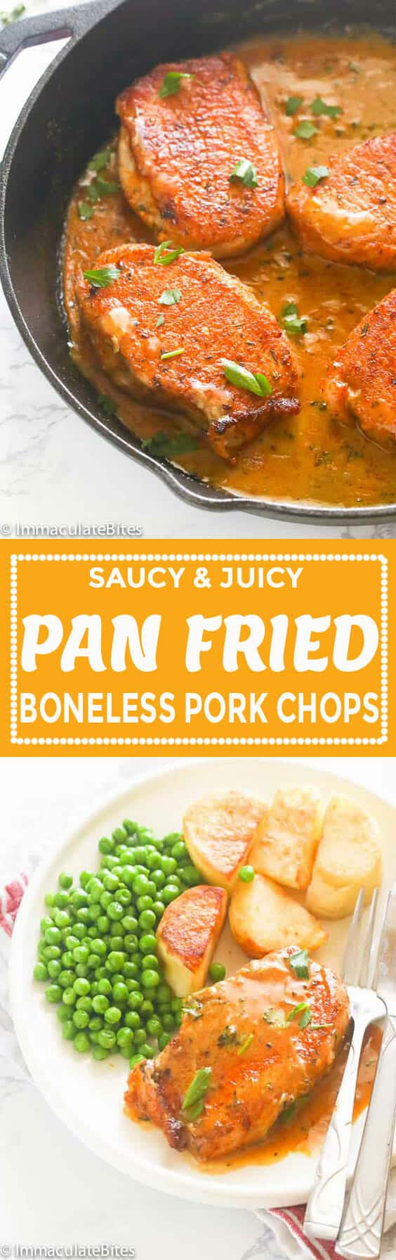 Pan Fried Boneless Pork Chops