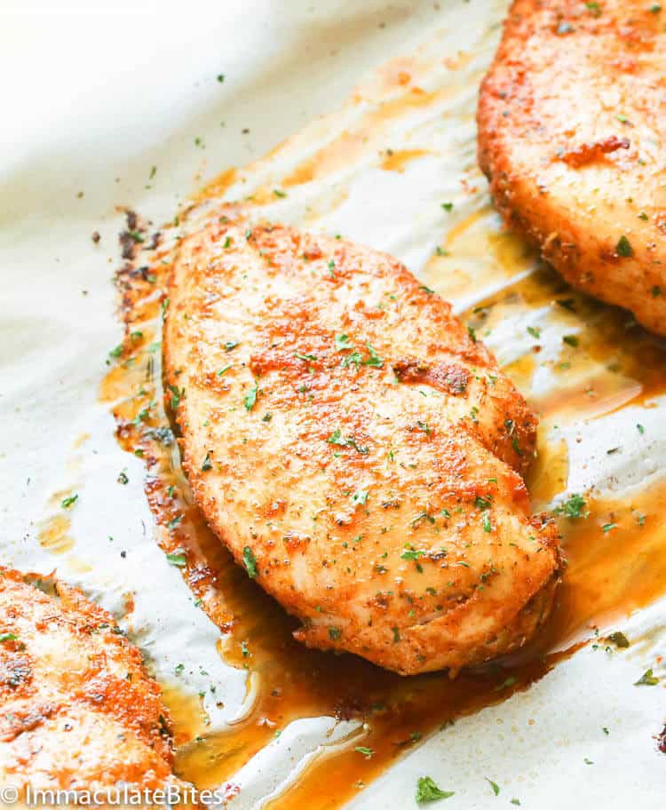 Oven Baked Chicken Breast Immaculate Bites