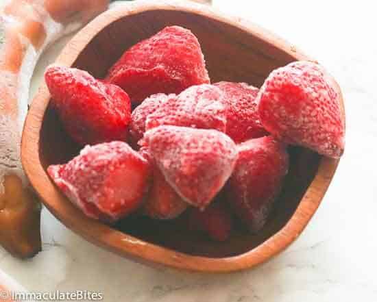 Frozen strawberries