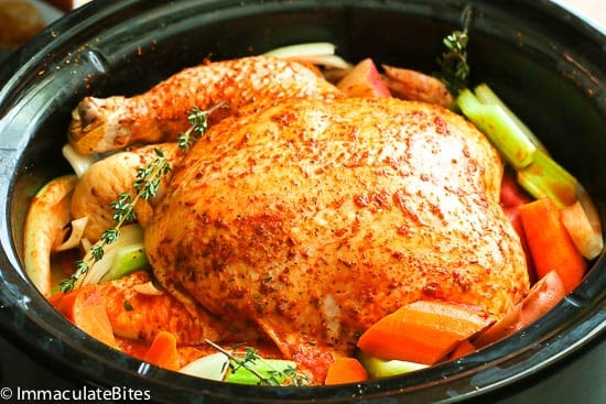 Slow Cooker Whole Chicken