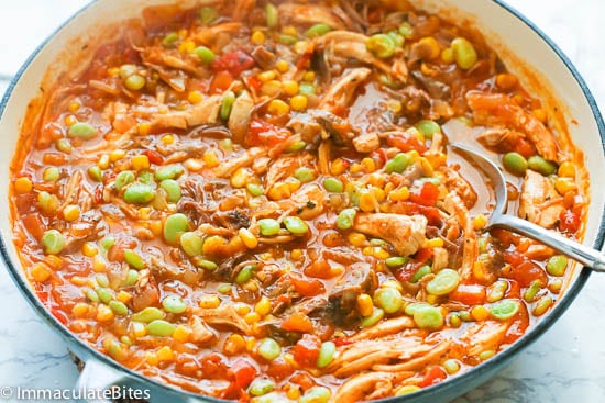 Brunswick stew in a ready-to-use pot